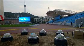 大連火車頭體育館光導照明 大連火車頭體育館光導照明