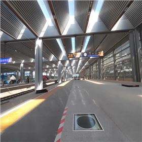 北京豐臺(tái)高鐵站雙模式無(wú)電照明系統(tǒng)室內(nèi)照明效果