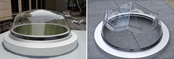 香港正能量半球形采光罩與鉆石形采光罩 香港正能量半球形采光罩與鉆石形采光罩