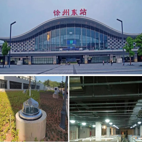 徐州高鐵東站雙模式無電照明項目